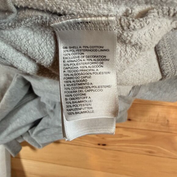 The North Face Hoodie Womens Medium Gray Pullover Half Dome Logo Kangaroo Pocket - Picture 5 of 6